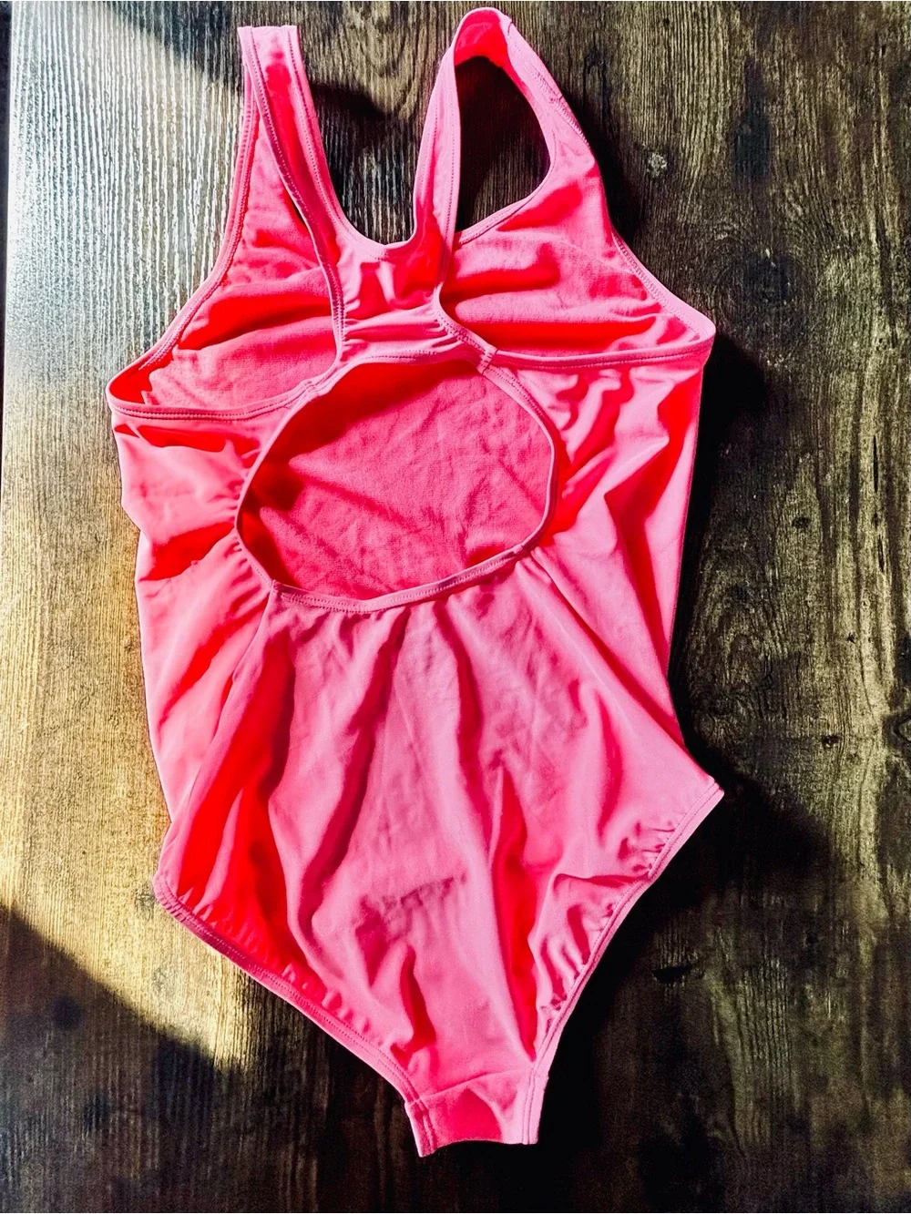 Puma Pink Girls' One-Piece Swimsuit XL
